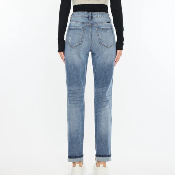 NWT Kancan Jinny Distressed Mom Jeans Size 26 or 5 - Picture 3 of 8